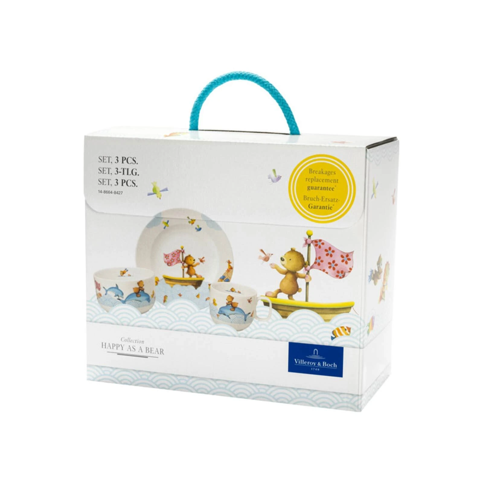 Villeroy & Boch 3er Set Kindergeschirr Happy As A Bear In Bunt 4 Villeroy & Boch 3er Set Kindergeschirr Happy As A Bear In Bunt – Bild 2