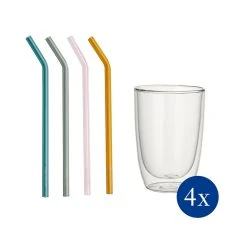 Villeroy & Boch 8er Set Doppelwandige Becher Artesano Hot&Cold Beverages In Bunt